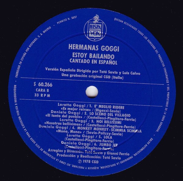 Ballad, Chanson, Disco, Hermanas Goggi, LP, Vocal | Historia Nuestra