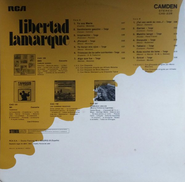 Libertad Lamarque, LP, Tango | Historia Nuestra