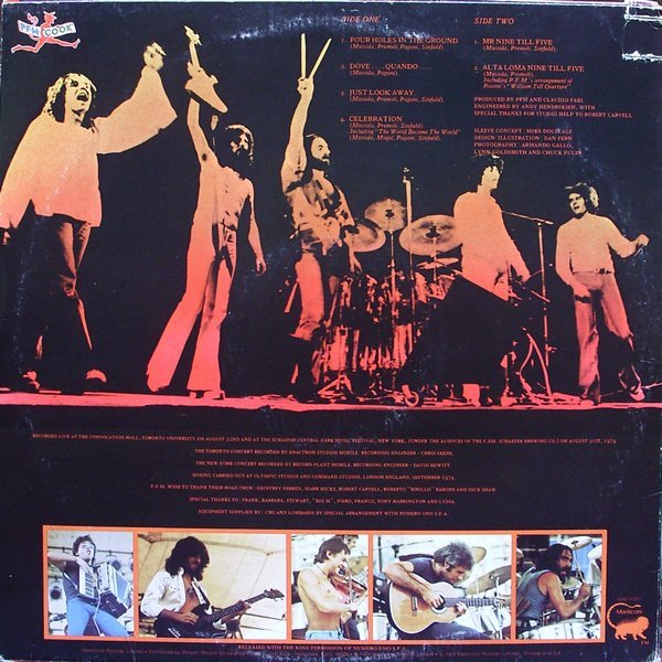 Art Rock, Classic Rock, Fusion, JazzRock, LP, P.F.M.*, Prog Rock | Historia Nuestra