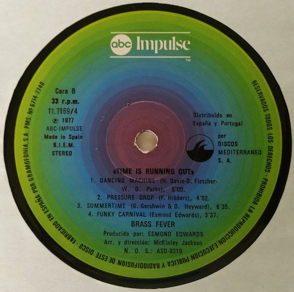 Brass Fever, Disco, JazzFunk, LP | Historia Nuestra