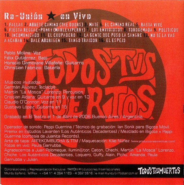 CD, Hardcore, Punk, Todos Tus Muertos | Historia Nuestra