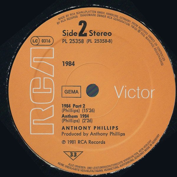 Anthony Phillips, LP, Prog Rock, Synthpop | Historia Nuestra