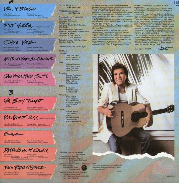 José Feliciano, LP | Historia Nuestra