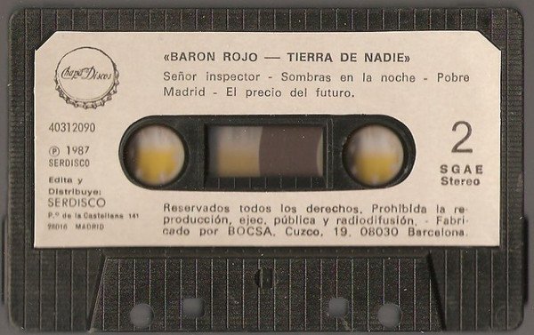 Barón Rojo, Heavy Metal, Tape | Historia Nuestra