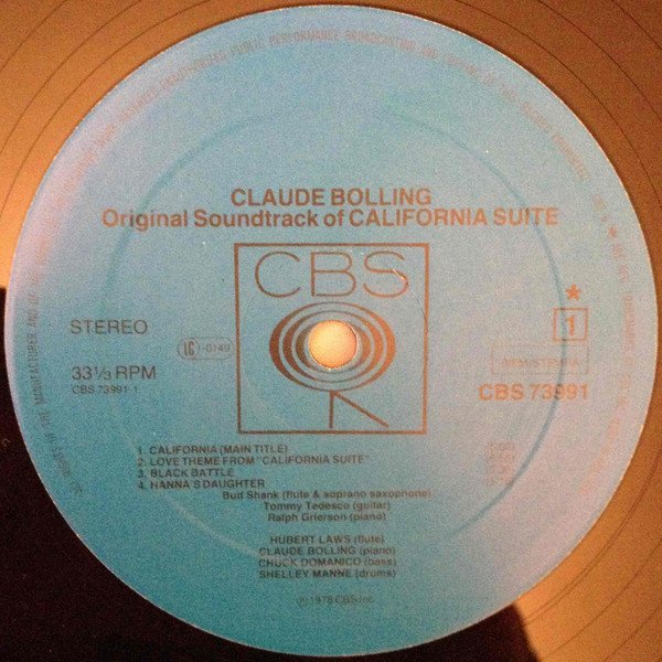 Claude Bolling / Hubert Laws, LP, Soundtrack | Historia Nuestra