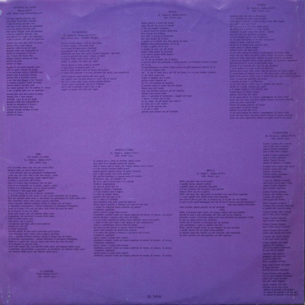 LP, Lucio Dalla, Vocal | Historia Nuestra