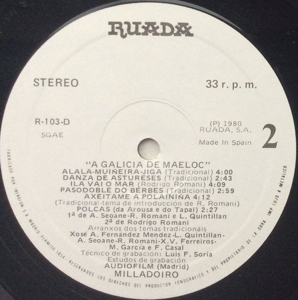 Celtic, Folk, Galician Traditional, LP, Milladoiro | Historia Nuestra