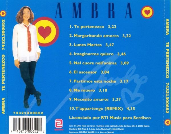 Ambra, CD, Downtempo, Euro House, Europop | Historia Nuestra