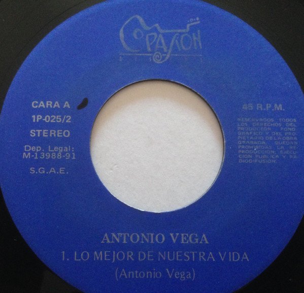 7 inch, Antonio Vega, Pop Rock | Historia Nuestra