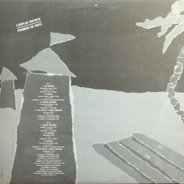 Carlos Berlanga*, Flamenco, Ilegales, Los Romeos, LP, Paco Ortega & Isabel Montero*, Pop Rock, Synthpop | Historia Nuestra