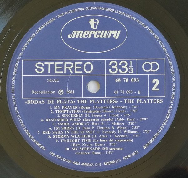 LP, The Platters | Historia Nuestra