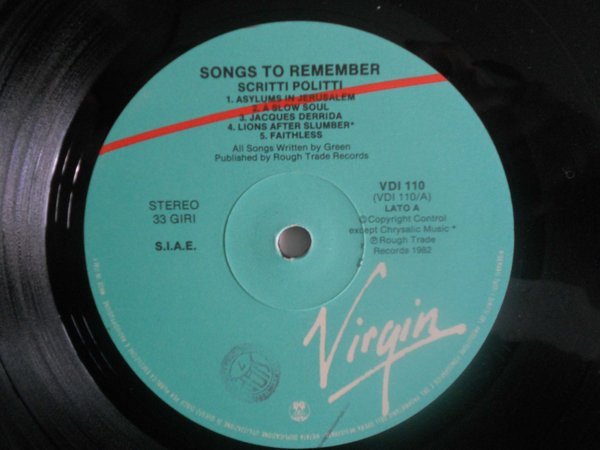 Disco, LP, Pop Rock, Scritti Politti, Synthpop | Historia Nuestra