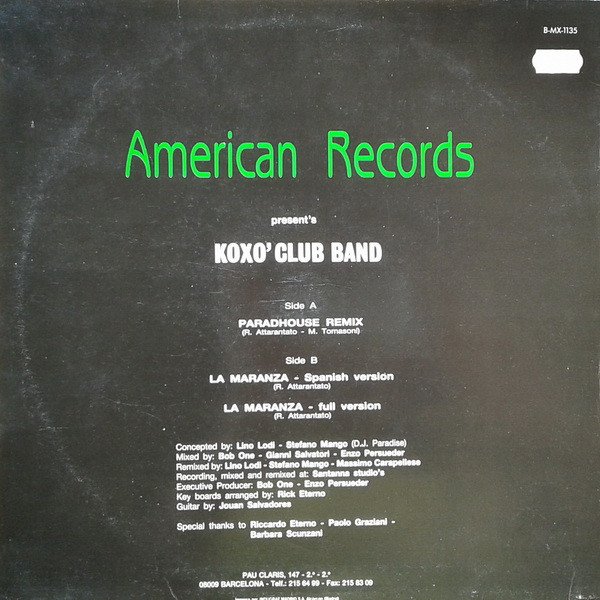 12 inch, House, Italo House, Koxo' Club Band | Historia Nuestra