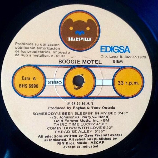Foghat, LP, Rock Roll | Historia Nuestra