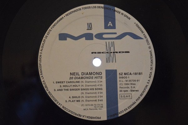 LP, Neil Diamond, Pop Rock, Soundtrack | Historia Nuestra