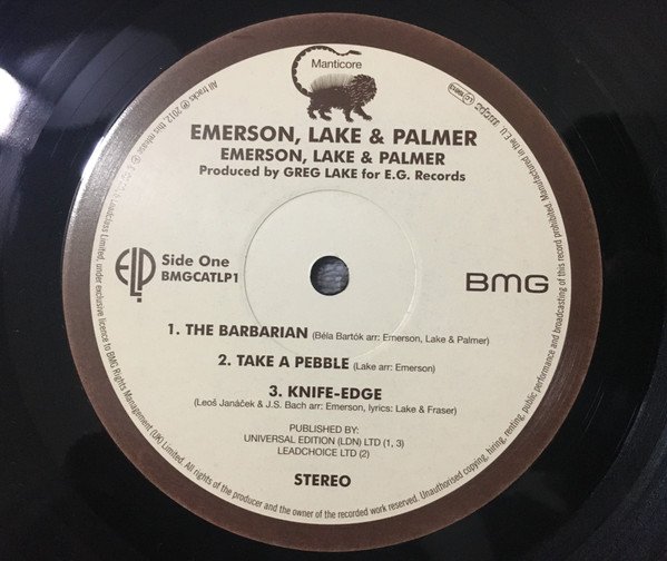 Emerson, Lake & Palmer, LP, Prog Rock | Historia Nuestra