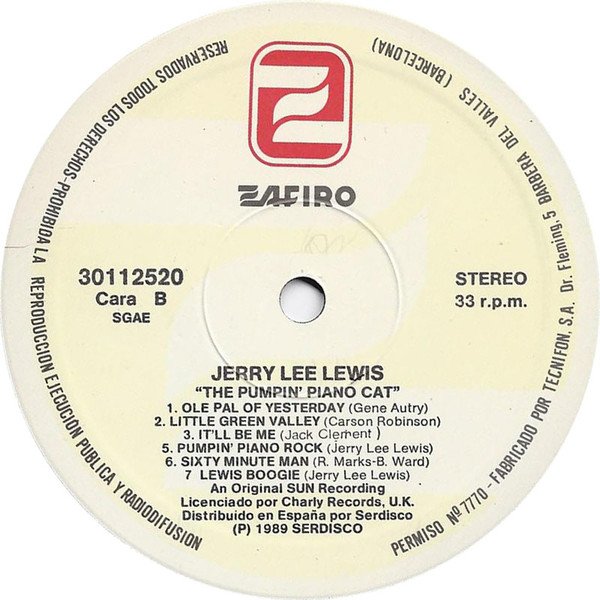 Jerry Lee Lewis, LP, Rock Roll | Historia Nuestra