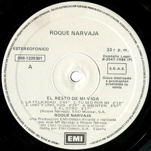 LP, Pop Rock, Roque Narvaja | Historia Nuestra