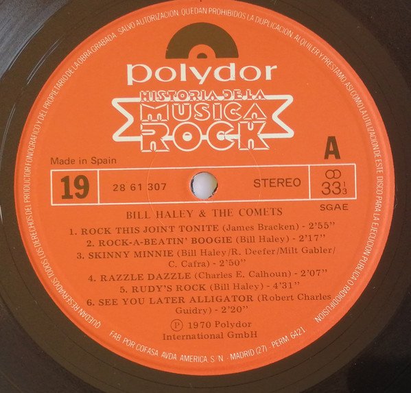 Bill Haley & The Comets*, LP, Rock Roll | Historia Nuestra