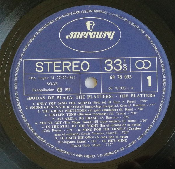 LP, The Platters | Historia Nuestra