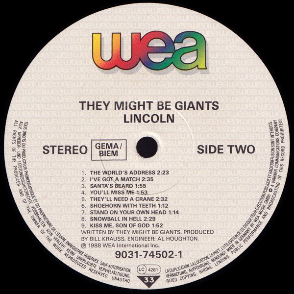 Alternative Rock, LP, Pop Rock, They Might Be Giants | Historia Nuestra