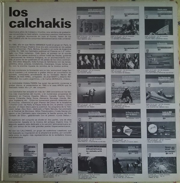 Los Calchakis, LP, Quechua | Historia Nuestra