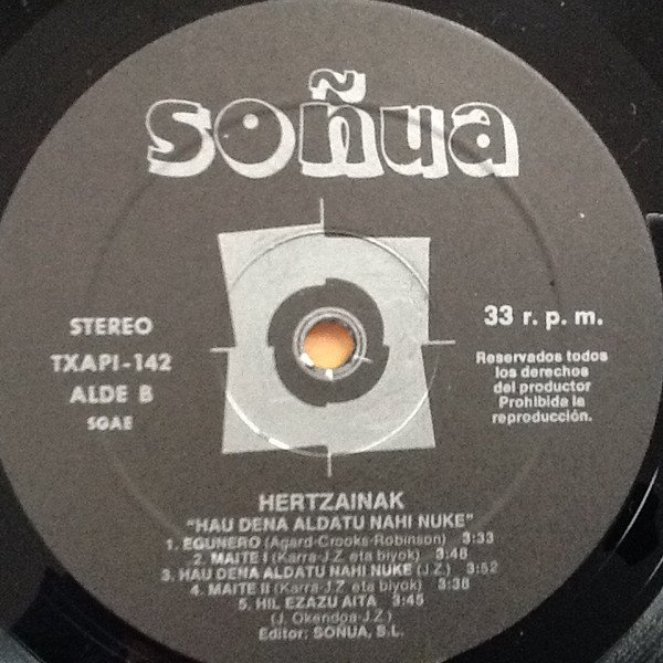 Hertzainak, LP, Punk | Historia Nuestra