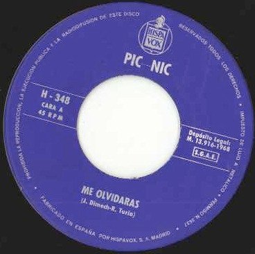 7 inch, Ballad, Pic-Nic, Sunshine Pop | Historia Nuestra