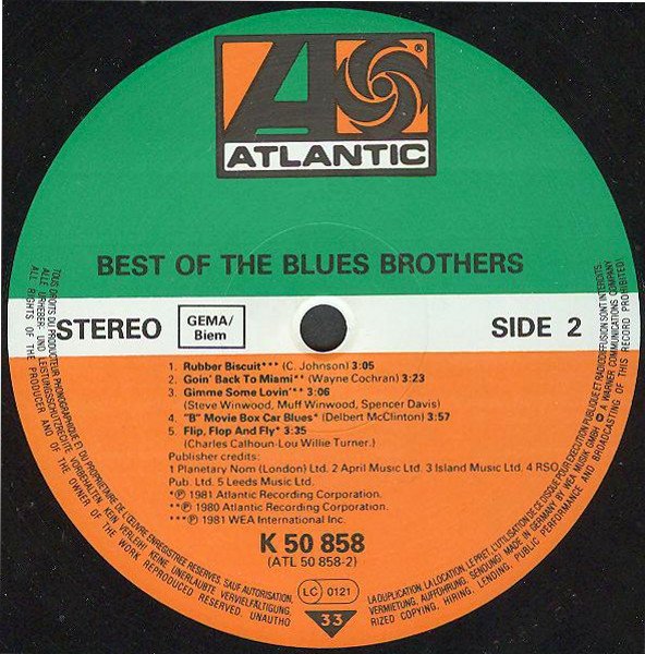 Blues Rock, LP, Rock Roll, The Blues Brothers | Historia Nuestra