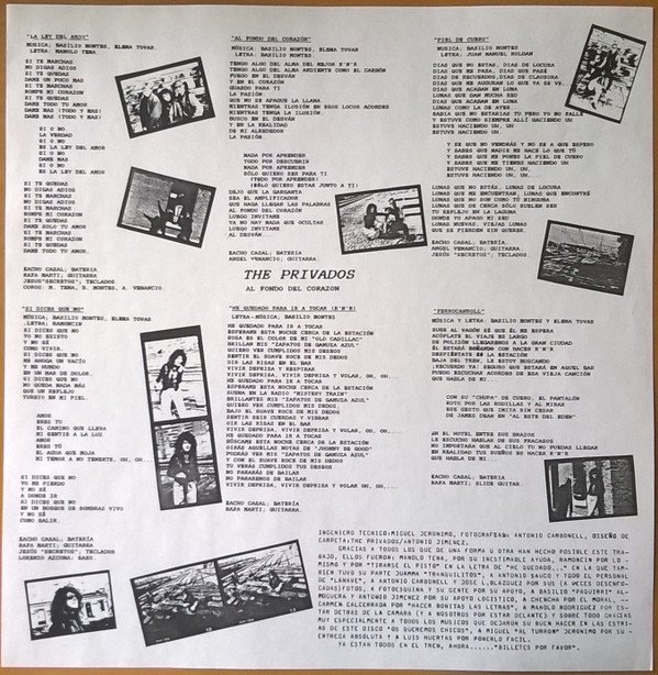 LP, Rock Roll, The Privados | Historia Nuestra