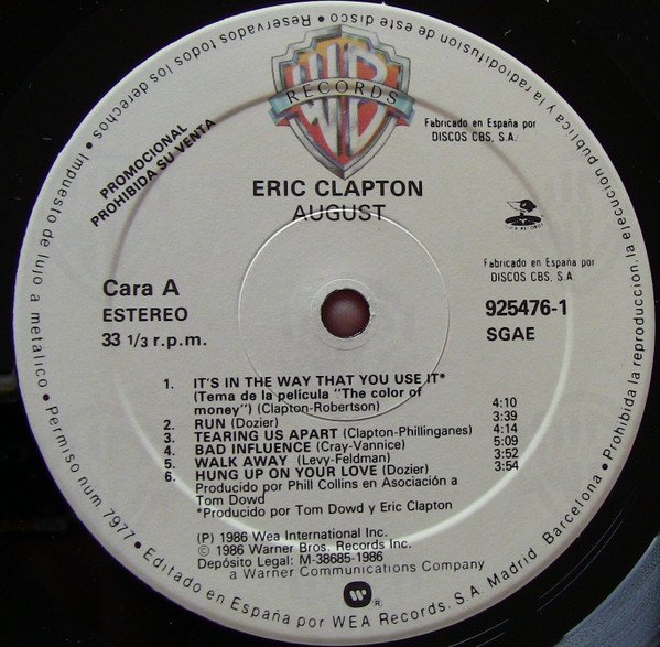 Blues Rock, Eric Clapton, LP | Historia Nuestra