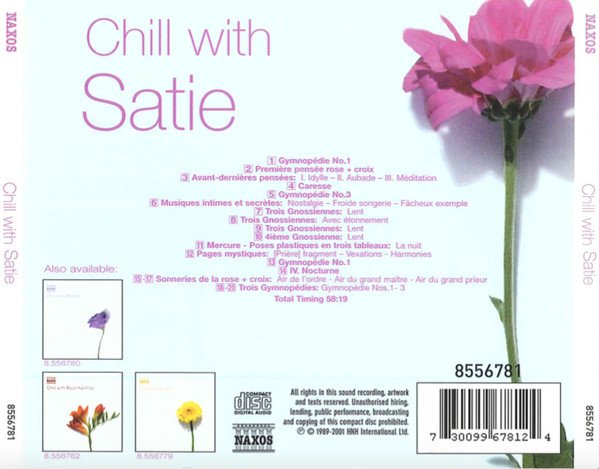 Satie* Chill With Satie-CD | CDs de Música | Historia Nuestra CD, Classical, Romantic, Satie* | Historia Nuestra