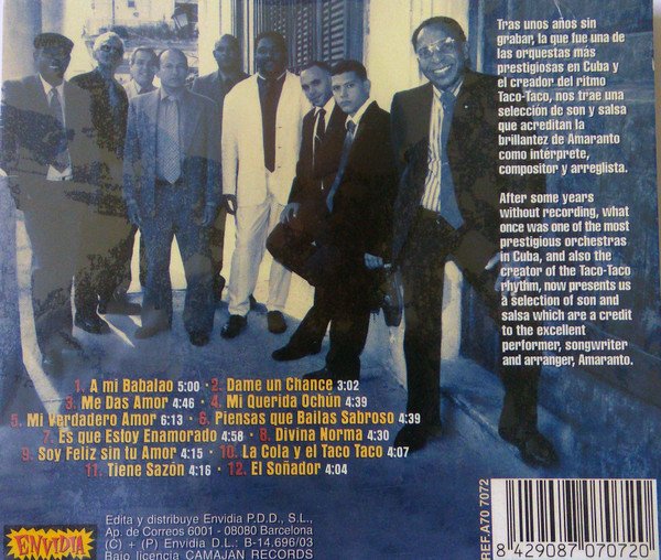 Amaranto Y Su Orquesta, CD, Cubano | Historia Nuestra