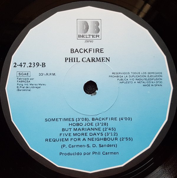 LP, Phil Carmen, Pop Rock, Soft Rock | Historia Nuestra