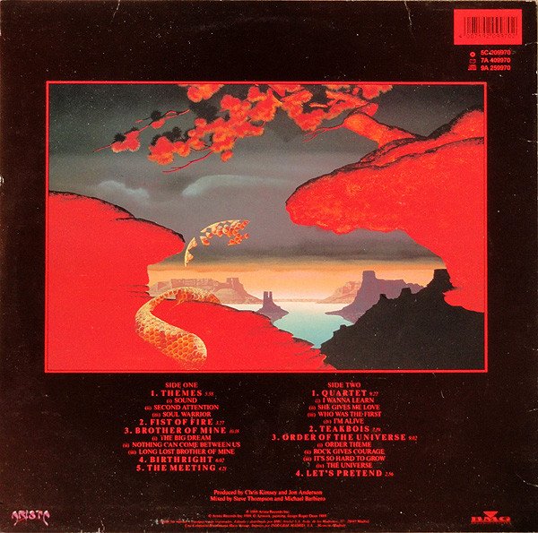 Anderson Bruford Wakeman Howe, LP, Prog Rock, Symphonic Rock | Historia Nuestra