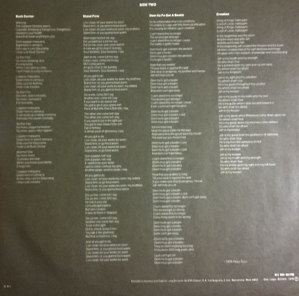 LP, Peter Tosh, Reggae | Historia Nuestra