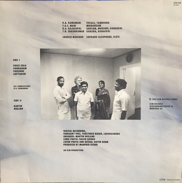 Charlie Mariano & The Karnataka College Of Percussion* Featuring R. A. Ramamani*, Contemporary Jazz, LP | Historia Nuestra