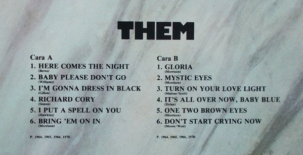 Blues Rock, LP, Rhythm Blues, Rock Roll, Them | Historia Nuestra