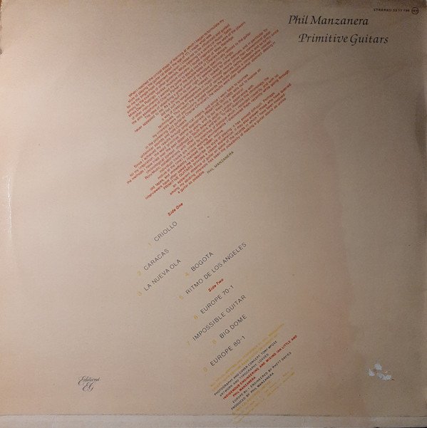 Art Rock, Experimental, LP, Phil Manzanera | Historia Nuestra
