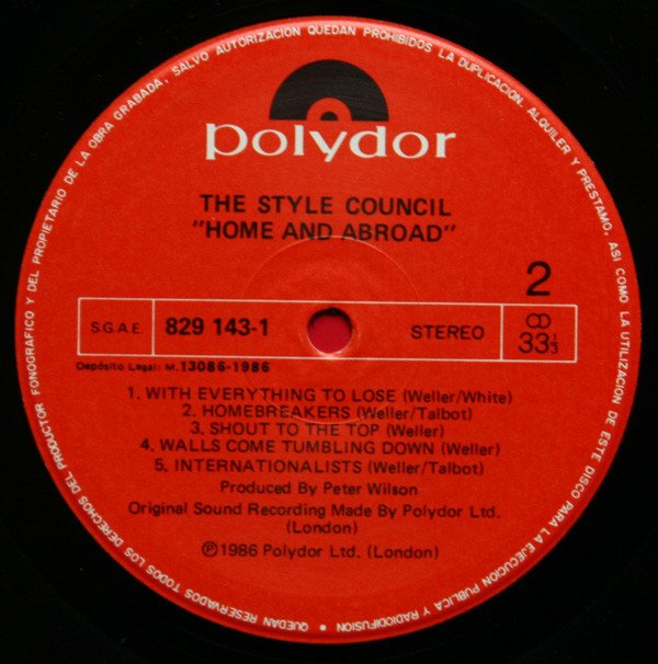 LP, Mod, Pop Rock, Rhythm Blues, Soul, Synthpop, The Style Council | Historia Nuestra