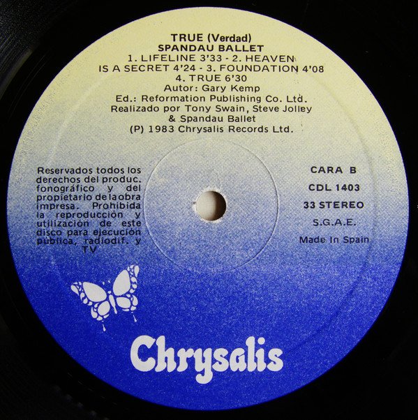 Ballad, LP, Spandau Ballet, Synthpop | Historia Nuestra