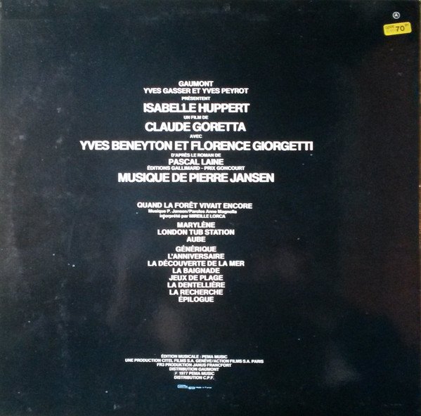 LP, Pierre Jansen, Score, Soundtrack | Historia Nuestra