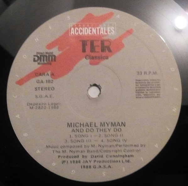 Contemporary, LP, Michael Nyman, Soundtrack | Historia Nuestra