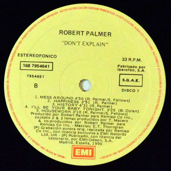LP, Pop Rock, Robert Palmer, Synthpop | Historia Nuestra