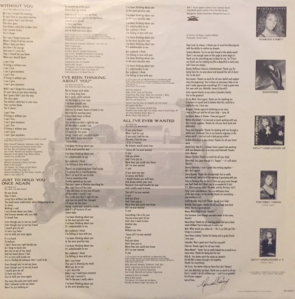 Contemporary RB, LP, Mariah Carey | Historia Nuestra