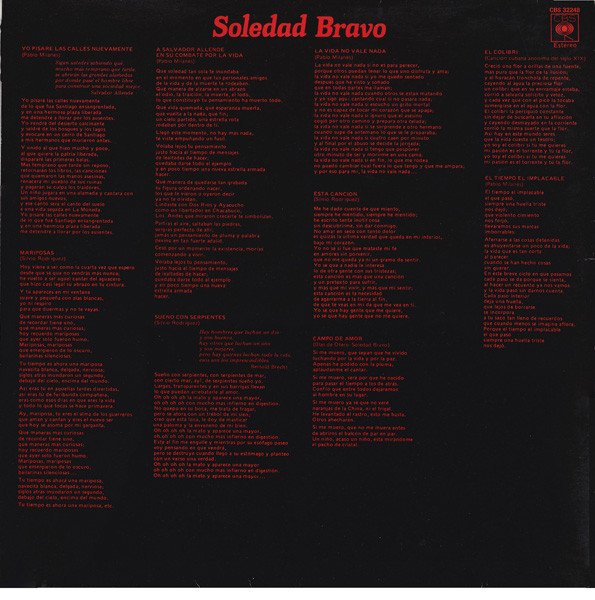 LP, Nueva Trova, Soledad Bravo | Historia Nuestra