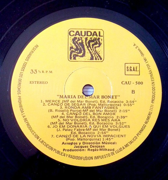 Catalan Music, Folk, LP, Maria Del Mar Bonet | Historia Nuestra