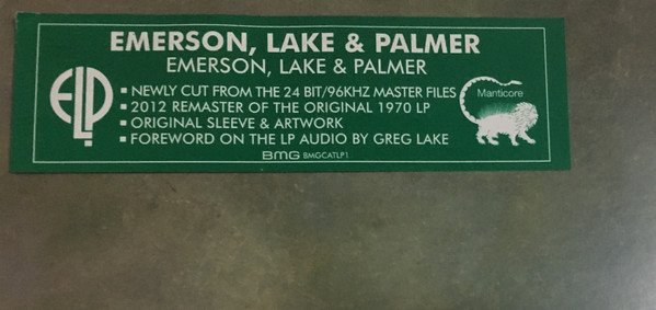 Emerson, Lake & Palmer, LP, Prog Rock | Historia Nuestra