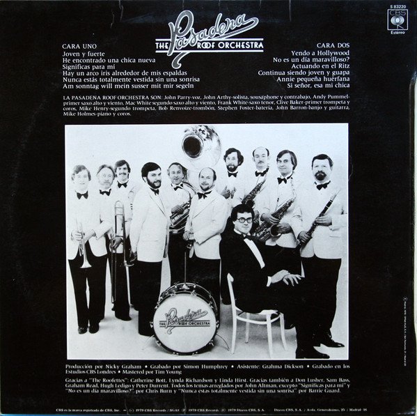 Easy Listening, LP, The Pasadena Roof Orchestra | Historia Nuestra