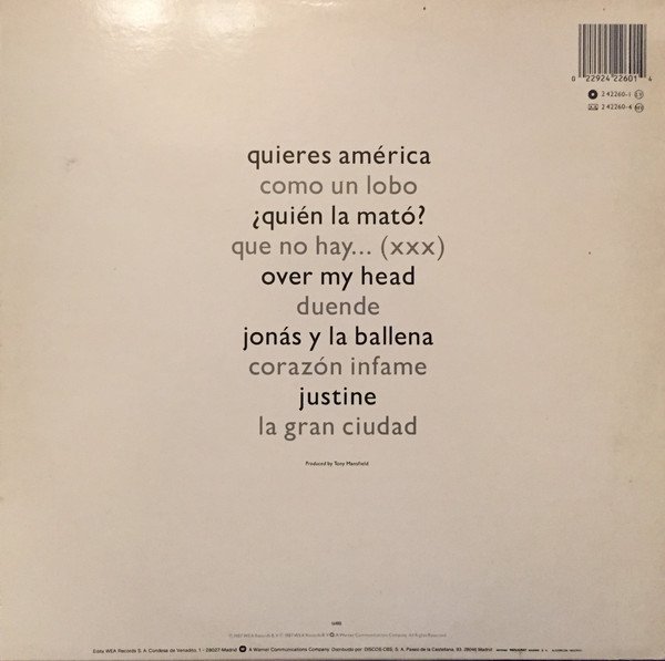 Bosè*, LP, Synthpop | Historia Nuestra